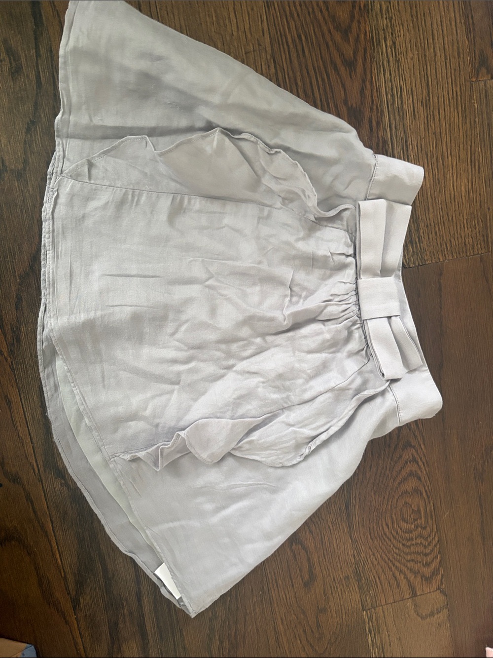 Tartine et Chocolat Pale Gray Bow-Accent Girls Skirt